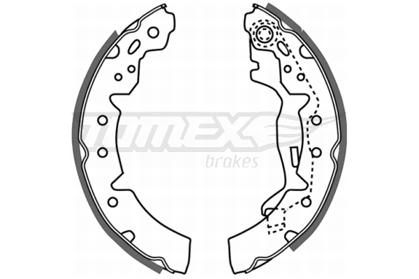 Sada brzdových čeľustí TOMEX Brakes